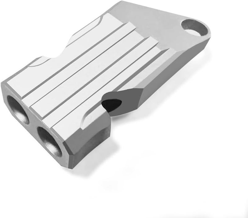 Binboll Double-Tube Whistle Aluminum Alloy Survival Whistle for Outdoor Needs Sports Referee Emergency - Image 1